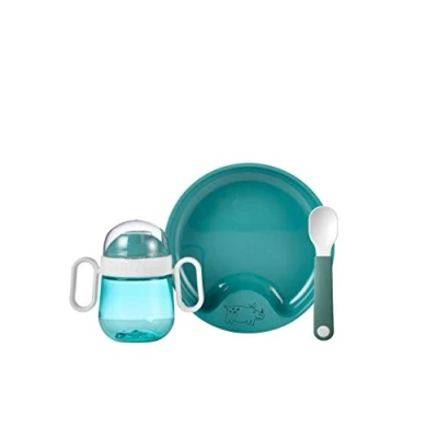 Image of Mepal Baby Tableware Mio Deep Turquoise 3 Piece Set