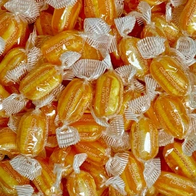 Image of Sherbet Pineapples (Wrapped) 700g Re Sealable Pouch by The Gourmet Sweet Company