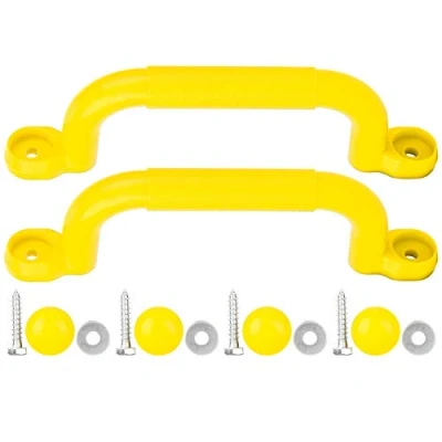 Image of VGEBY1 Playground Safety Handle, Children Climbing Frame Grips Non slip Handle Swing Toy Accessories for Playhouse, Frame, Jungle Gym (Yellow)