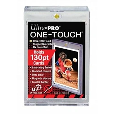 Image of 5 Ultra Pro 130pt Magnetic One Touch Card Holders (5 Total) 81721 Fits Cards Up To 130 Point in Thickness