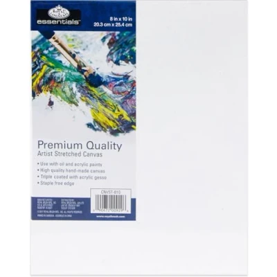 Image of Royal &amp; Langnickel Single essentials Stretched Canvas 8&quot; x 10&quot;