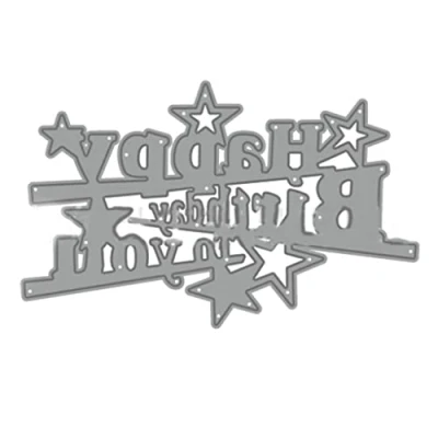 Image of Die Cut Letters Celebration Words Cuts For Card Making Carbon Steel Embossing Word Dies Stencils Decors Cutting