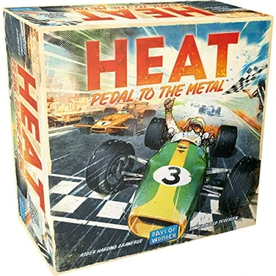 Image of Days of Wonder Heat: Pedal to the Metal Racing Game Ages 10+ 1 6 Players 60 Minutes Playing Time, DOW9101, Multicolor
