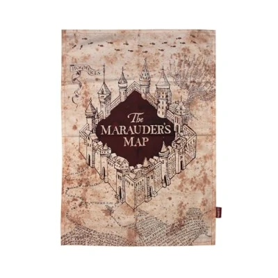 Image of Half Moon Bay Harry Potter Tea Towel Towels For Kitchen &amp; Accessories Gifts Women Cotton Marauders Map