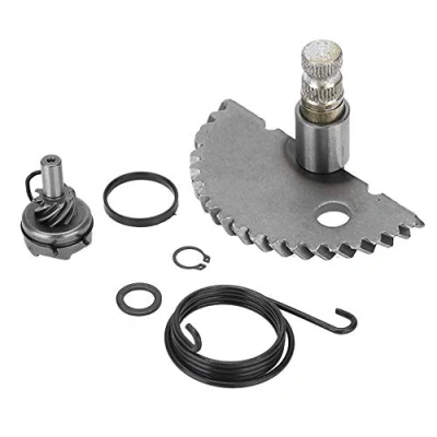Image of Qiilu Kick Start Shaft, Aluminum Shaft Idler Gear Assembly Set for GY6 50CC 80CC 139QMB Scooter Moped
