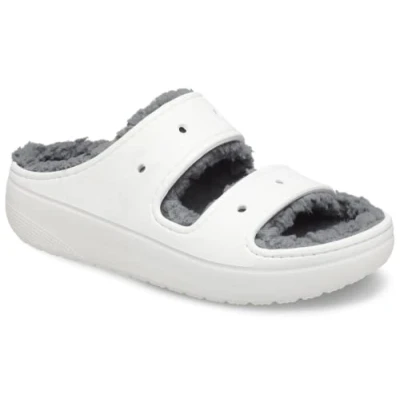 Image of Crocs Classic Cozzzy Sandal White Size 7 UK Men/ 8 Women