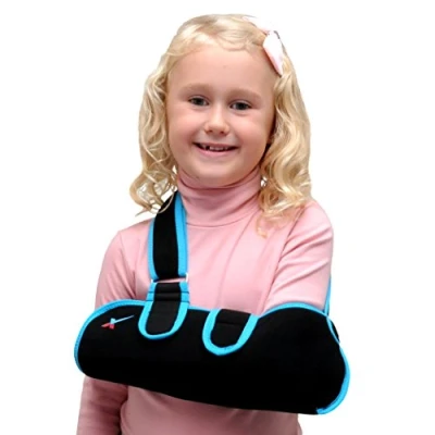 Image of Medically Approved KID&#039;s Lightweight Soft Foam Sling with FREE Abdominal Immobilising Strap As Supplied to UK Hospitals