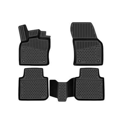 Image of Element EXP.ELEMENT3D02214210k Premium Anti Slip Rubber Floor Mats for Seat Tarraco SUV Year 19 20 Black