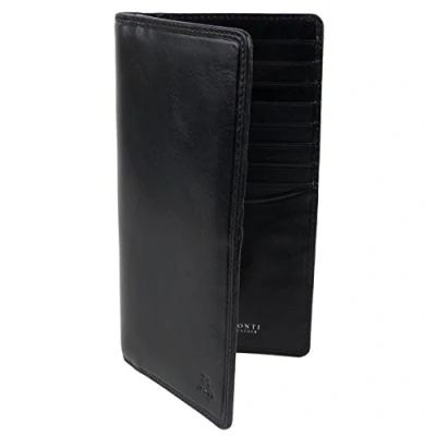Image of Mens Italian Leather Stylish RFID Protected Suit Wallet by Visconti Gift Box