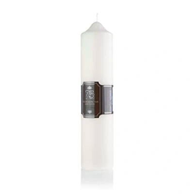 Image of Pillar Candles Long Burning Large Candle 5cm x 23cm with 75 Hours Burn Time Dripless, Smokeless, Unscented Church Ideal for Weddings, Spa and Parties (Pack of 1)