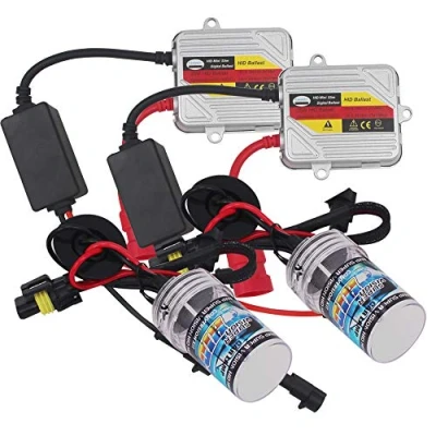 Image of Eseastar 9005 HB3 HID Conversion Kit with 2 6000K Xenon White Bulbs and 35W 12V Ballasts