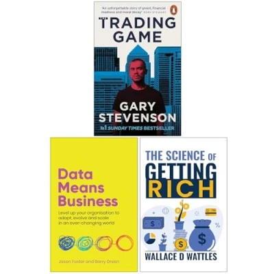 Image of The Trading Game, Data Means Business &amp; Science of Getting Rich 3 Books Collection Set