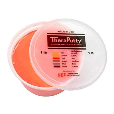 Image of CanDo TheraPutty Antimicrobial Therapeutic modelling clay 1 lb red (light)