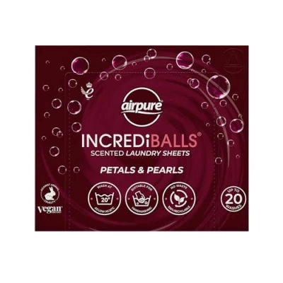 Image of airepure INCREDiBALLS Laundry Detergent Sheets Scented Petals &amp; Pearls