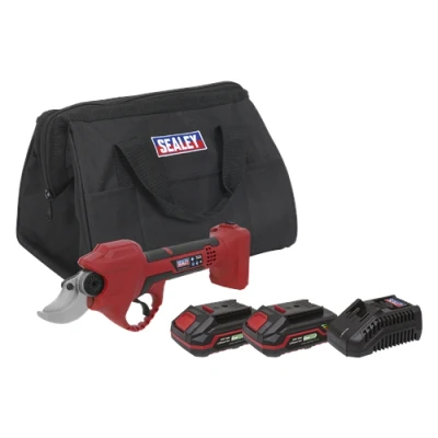 Image of Sealey Cordless Pruning Shears Kit 20V 2Ah SV20 Series 2 Batteries