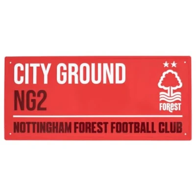 Image of FOCO Officially Licensed Nottingham Forest FC Red Street Sign