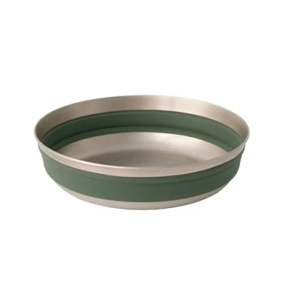 Image of Sea to Summit Detour Stainless Steel Collapsible Bowl, Large (31 fl oz), Laurel Wreath Green