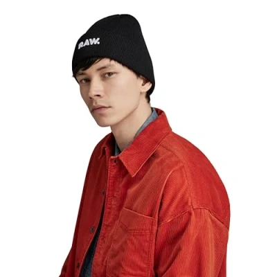 Image of G STAR RAW Men&#039;s Effo Long Beanie Accessories, black (dk D22301 C754 6484), PC