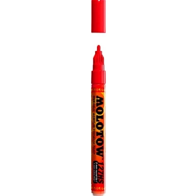Image of MOLOTOW ONE4ALL Acrylic Paint Marker, 2mm, Traffic Red, 1 Each (127.202)