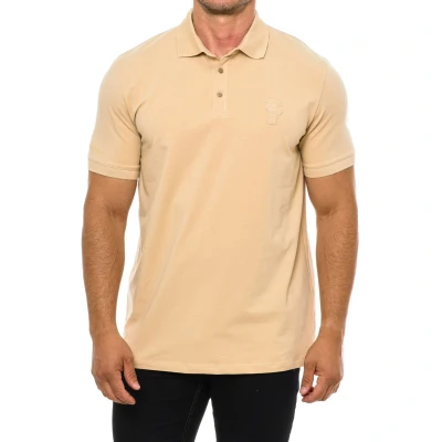 Image of Karl Lagerfeld Mens Short sleeve polo 745401 man Beige Size Small