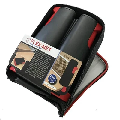Image of Sure Shot Unisex Syed Flex Table Tennis Net and Post, Black Red, 6 Inch height x 5 length max UK