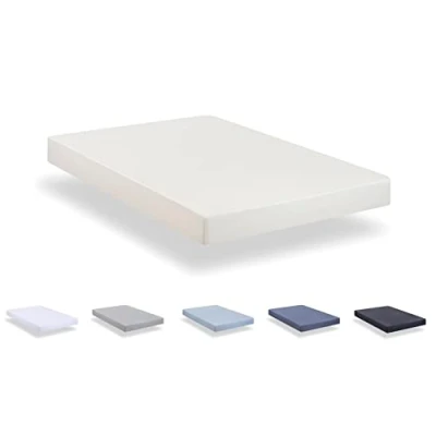Image of Todocama Fitted sheet in extra soft brushed microfibre. (Bed 105 x 190/200 cm, Beige)