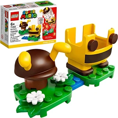 Image of LEGO Super Mario Bee Power Up Pack 71393 Building Kit; Collectible Gift Toy for Creative Kids; New 2021 (13 Pieces), Multicolor, One Size