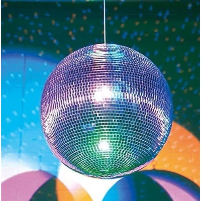 Image of 300mm Mirror Disco Ball with Hanging Ring, Silver Glitter Great for Party or Dj Dance Light Effect Christmas Photo props