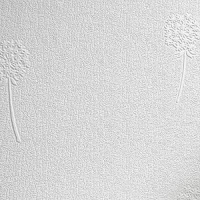Image of Anaglypta Dandelion Blush White Paintable Wallpaper Floral Vinyl Textured from Y�L