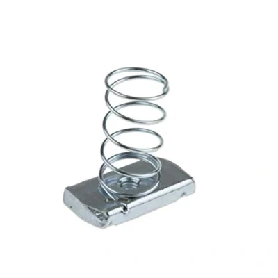 Image of Oglaend M10 Long Spring Nut for Channels Zinc Plated Mild Steel (As Unistrut) Pack Size : 4
