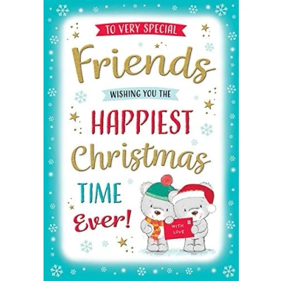 Image of Regal Publishing Cute Christmas Card Friends 9 x 6 inches