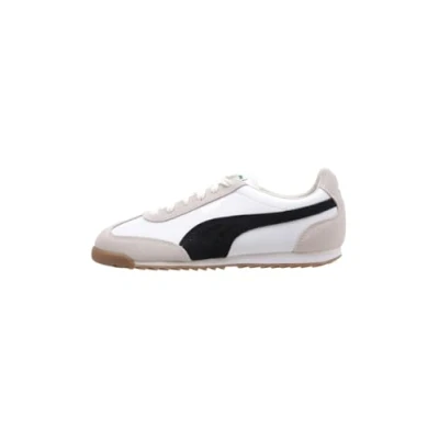 Image of Puma Arizona Retro Unisex Trainers, Size: 7.5, White/black Leather