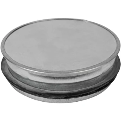 Image of 4&#039;&#039; Inch / 100mm Round Galvanized Steel End Cap with Rubber Gasket Vent Cover Indoor and Outdoor Pipe Air Ventilation Dryer Duct Ducting Metal Plug