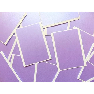 Image of 20 Labels, 99x65mm Rectangle, Purple, Colour Code Stickers, Self Adhesive Sticky Coloured Labels