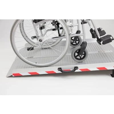 Image of The Ramp People Foldable Wheelchair Ramp, Extra Wide 61cm 183cm (92cm/3ft) 300kg Capacity, Anti slip Surface