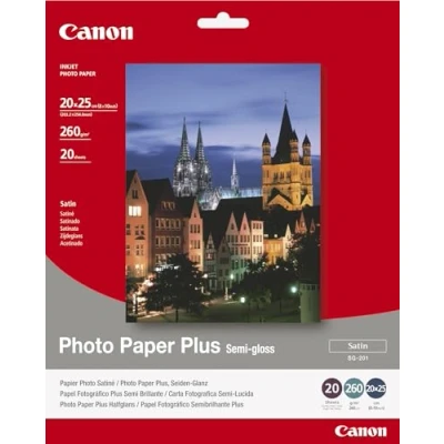 Image of Canon SG201 Semi Gloss Photo Paper (20 Sheets)