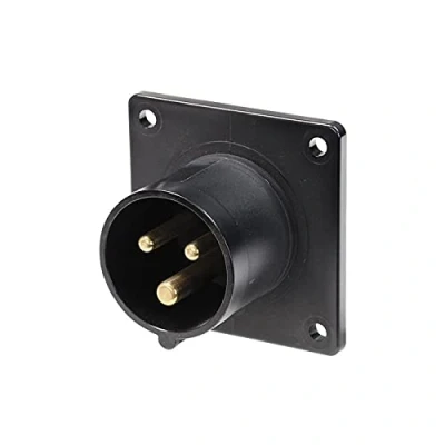 Image of PCE 16A 230V 2P+E Black Appliance Inlet (613 6X)