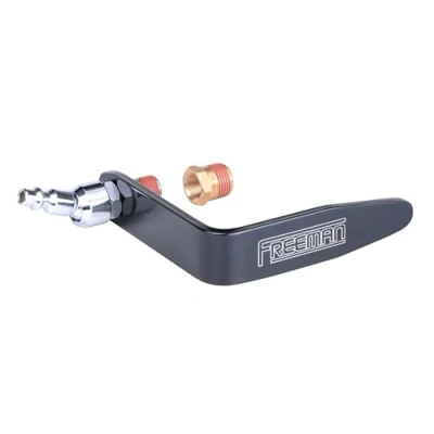 Image of Freeman PLTHSWVB 1 3/4&quot; Aluminum Pneumatic Tool Hook with 1/4&quot; Industrial Swivel Fitting &amp; Brass Bushing
