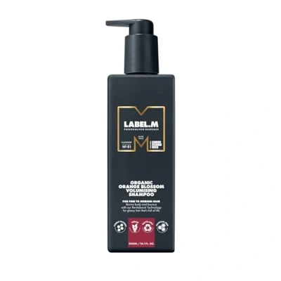 Image of LABEL.M Organic Orange Blossom Volumising Shampoo 300ml With Recyclable Pump