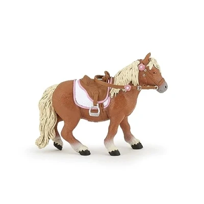 Image of Papo 51559 Shetland Saddle HORSES, FOALS AND PONIES Figurine, Multicolour, Large