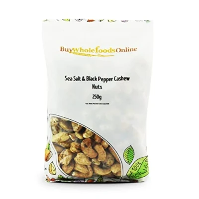 Image of Sea Salt &amp; Black Pepper Cashew Nuts 250g (BWFO)