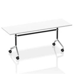 Image of Impulse 1800mm Flip Top Rectangular Table White