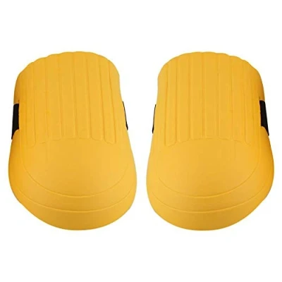 Image of KSTE Gardening Knee Pads, 1 Pair EVA Pads Kneelet Protective Gear Yellow with Adjustable Straps for Gardening, Flooring, Construction Work, Cleaning