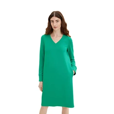 Image of TOM TAILOR Ladie&#039;s 1035222 Dress, 31032 Vivid Leaf Green, 40