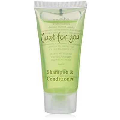 Image of Travel Toiletries Just for You Shampoo and Conditioner (Pack of 100), Capacity: 20 ml, Hotel Mini Conditioners, REACH Compliant, Fragranced, Complimentary, B&amp;B, GF948