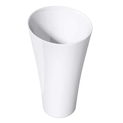 Image of Durovin Bathrooms Luxurious Stone Resin Pedestal Basin Round Freestanding Bathroom Sink 510mm x 900mm (Width Depth Height)