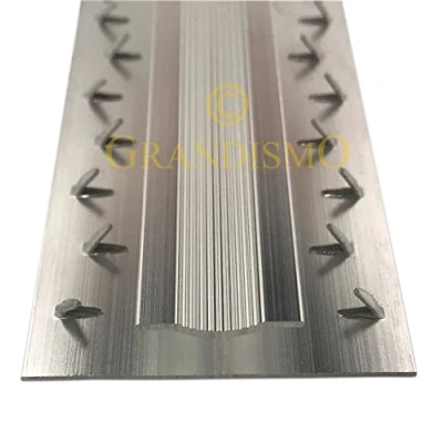 Image of Grandismo® Dual Carpet to Strip Gripper/Trim Metal Doorbar Threshold (Silver)
