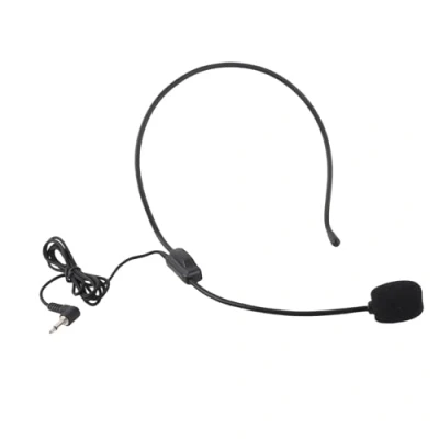 Image of VBESTLIFE Mini 3.5mm Head mounted Wired Headset Microphone Condenser MIC for Voice Amplifier Amp Loudspeaker