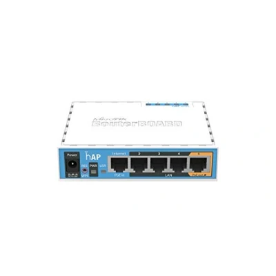 Image of Mikrotik hAP Blanc Connexion Ethernet, supportant l&#039;alimentation via ce port (PoE)