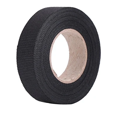 Image of YHG Anti Rattle Tape, Automotive Squeak Wiring Harness Loom Multipurpose Self Adhesive Felt Tape Heat resistant Insulating for Car Motorcycle, Black (19mm*15mm)